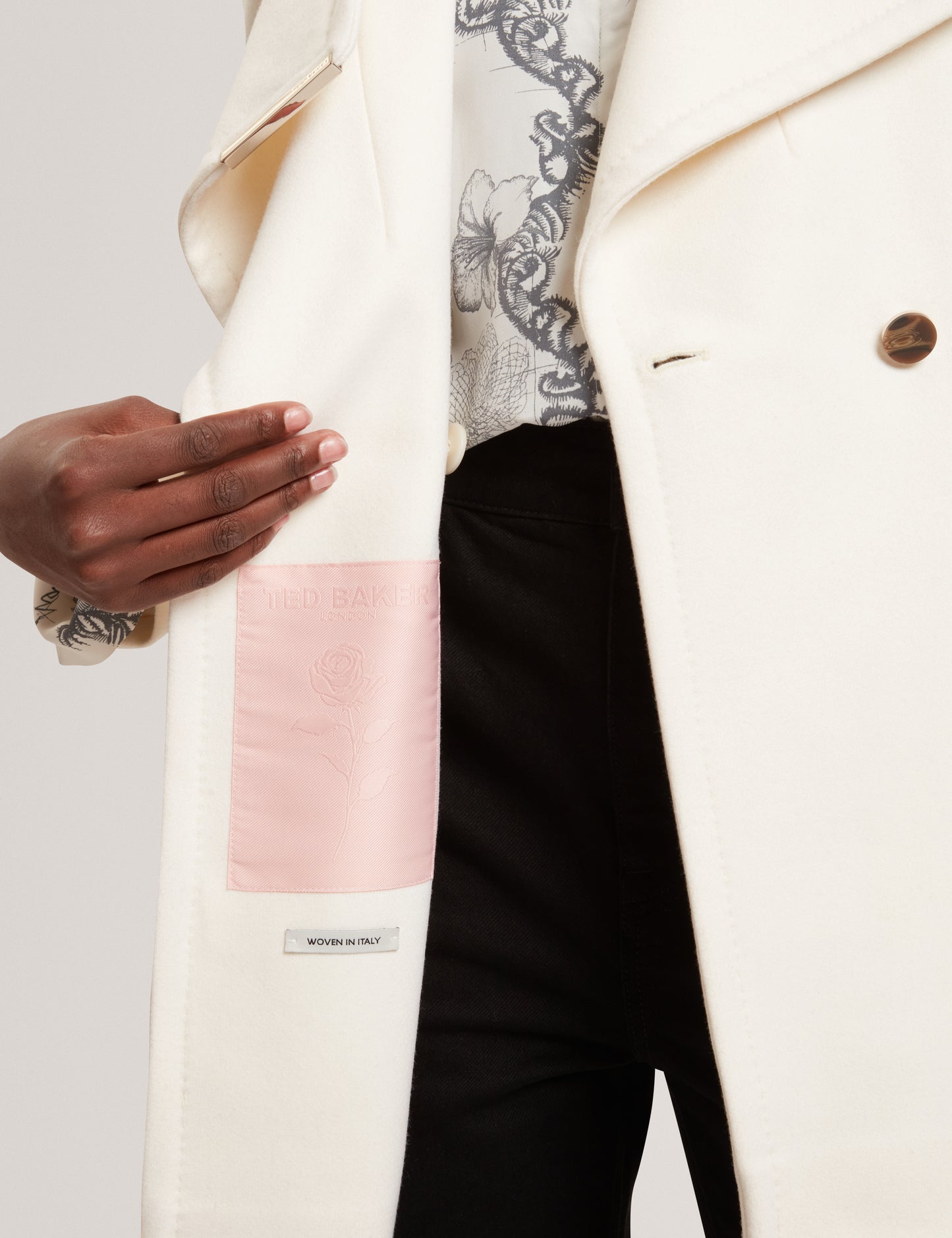 ROSESS - Short Belted Wool Wrap Coat