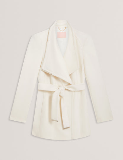 ROSESS - Short Belted Wool Wrap Coat