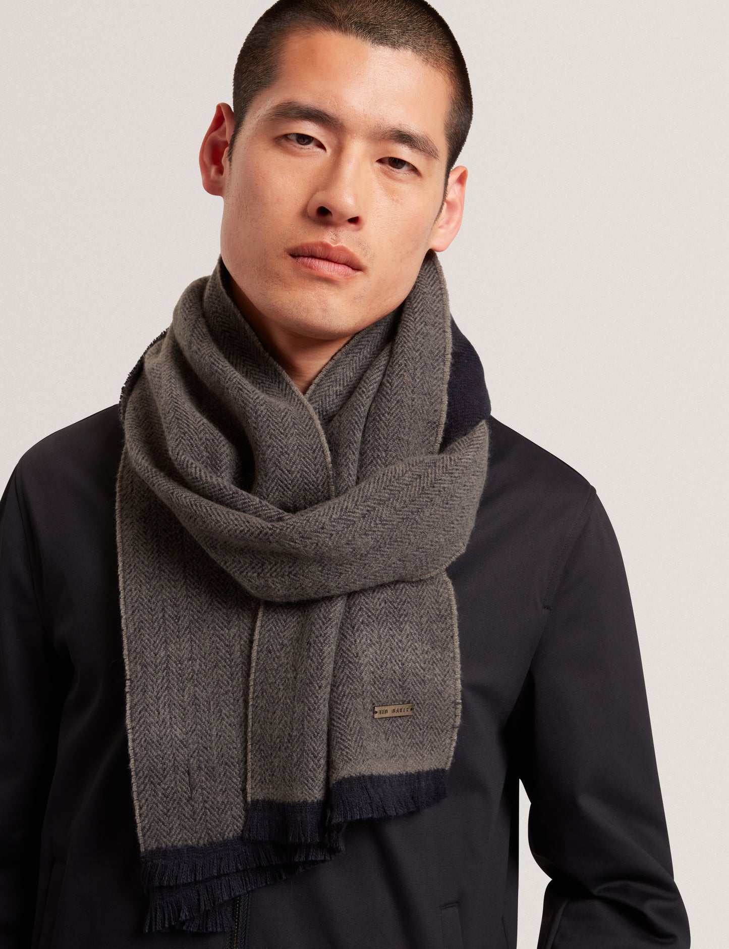 LEWIIS - Herringbone Colour Block Scarf