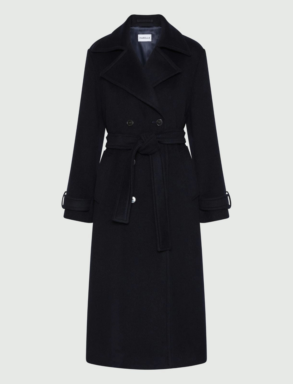 BALCONE - Double-breasted coat with tab detail