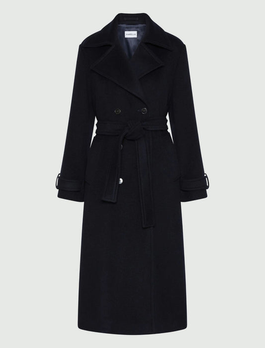 BALCONE - Double-breasted coat with tab detail
