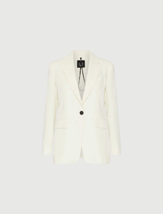 KELLY - Single-breasted envers satin jacket