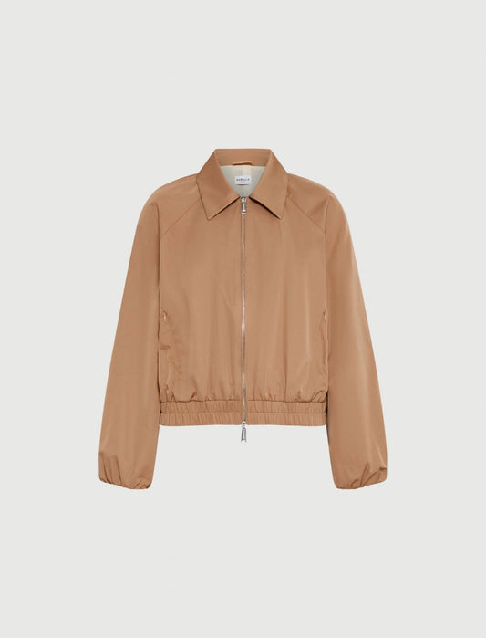 ERMINIA - Water-repellent twill bomber jacket