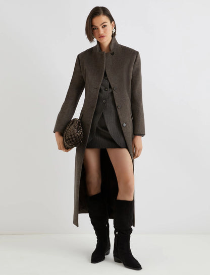 LITANIE - Short wool skirt