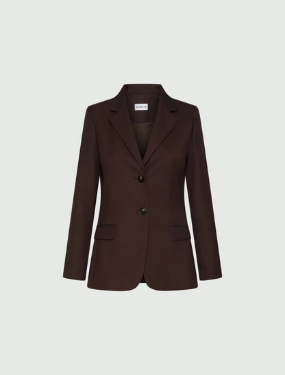 TESSA - Single-breasted wool-blend blazer