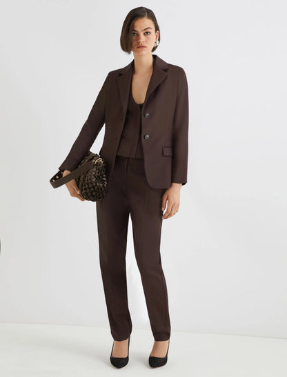TESSA - Single-breasted wool-blend blazer