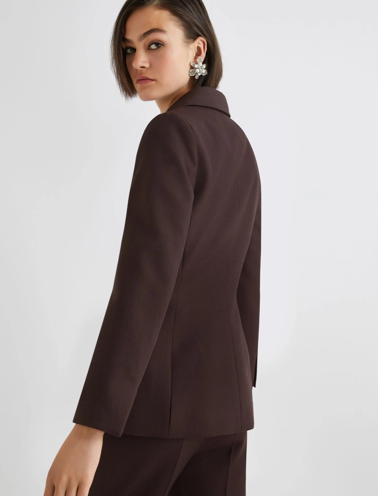 TESSA - Single-breasted wool-blend blazer
