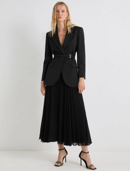 BRADO - Long georgette skirt