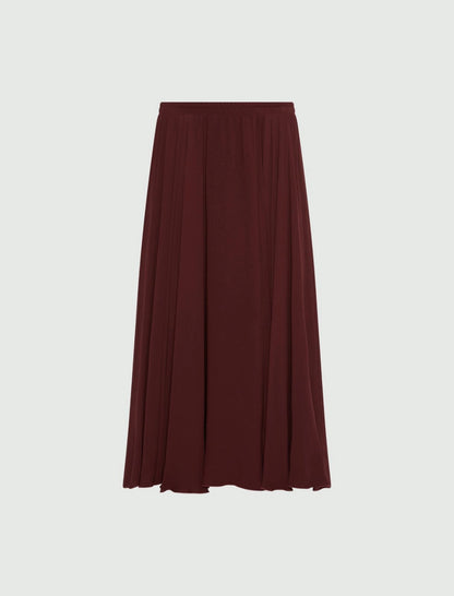 BRADO - Long georgette skirt