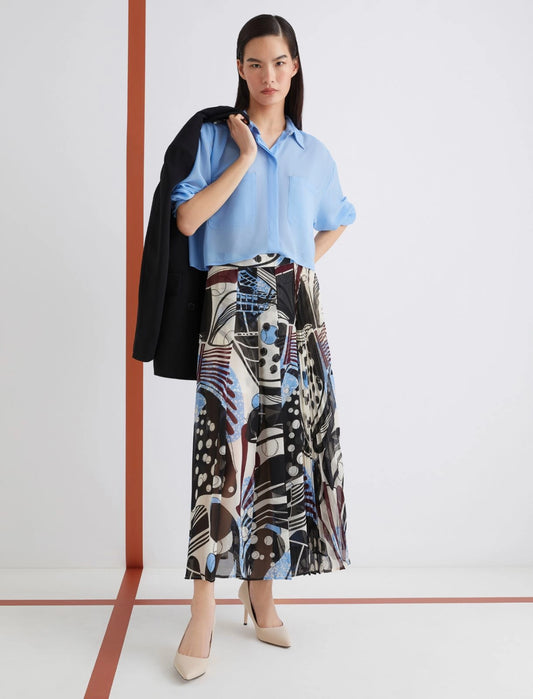 ALESSIO - Long print skirt