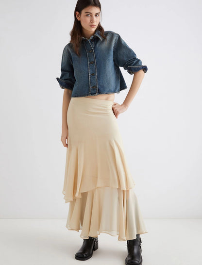 FERITO - Silk skirt