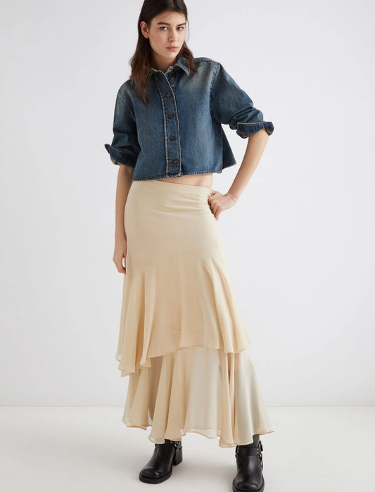 FERITO - Silk skirt