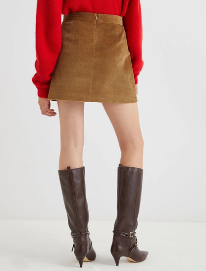 SERIO - Short velvet skirt