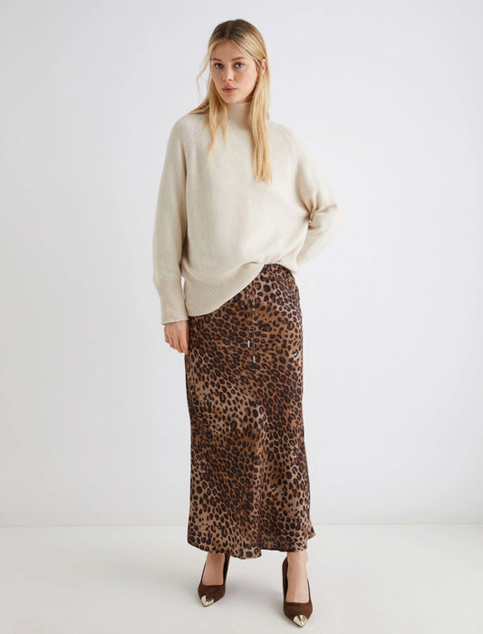 ALBANY - Long drawstring skirt