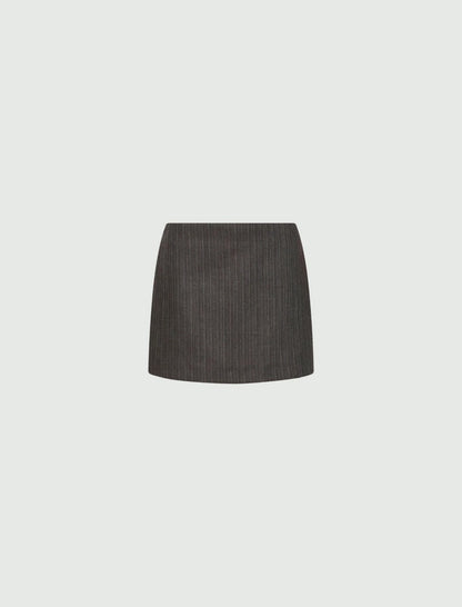LITANIE - Short wool skirt