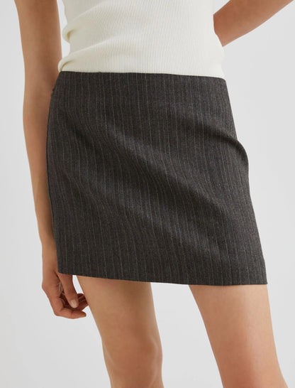 LITANIE - Short wool skirt
