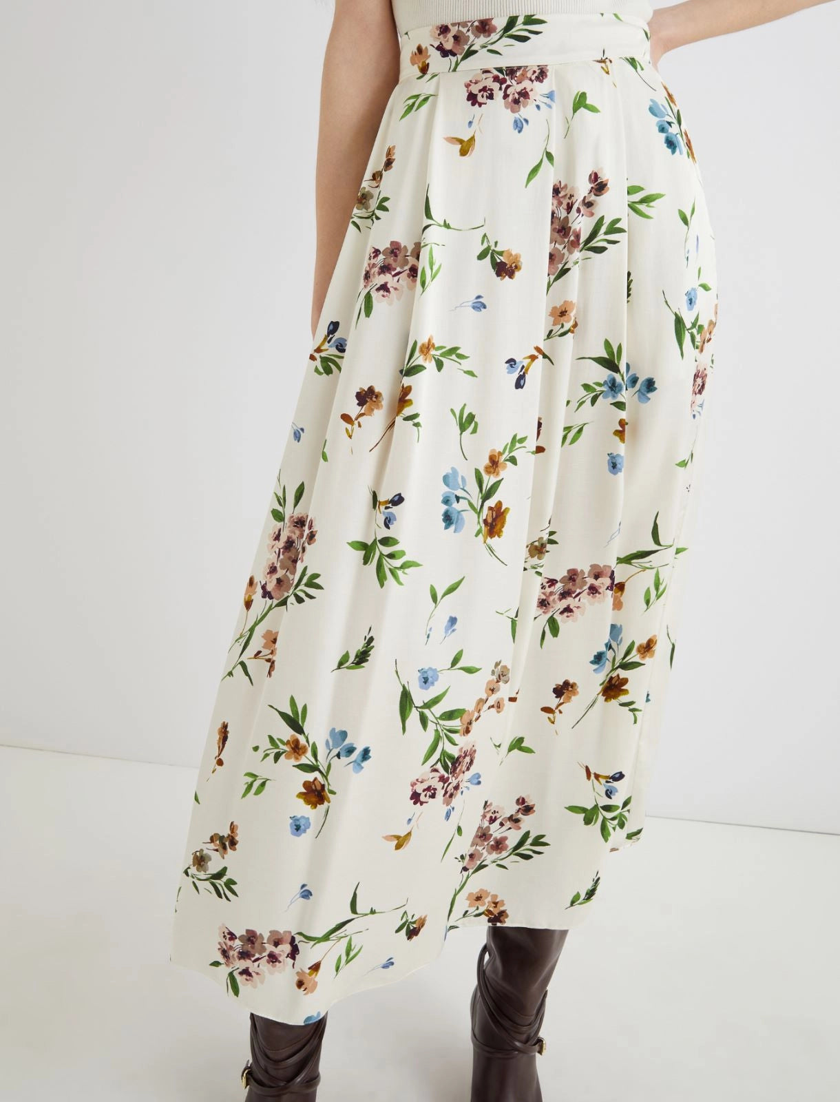 ASIAGO - Full satin skirt