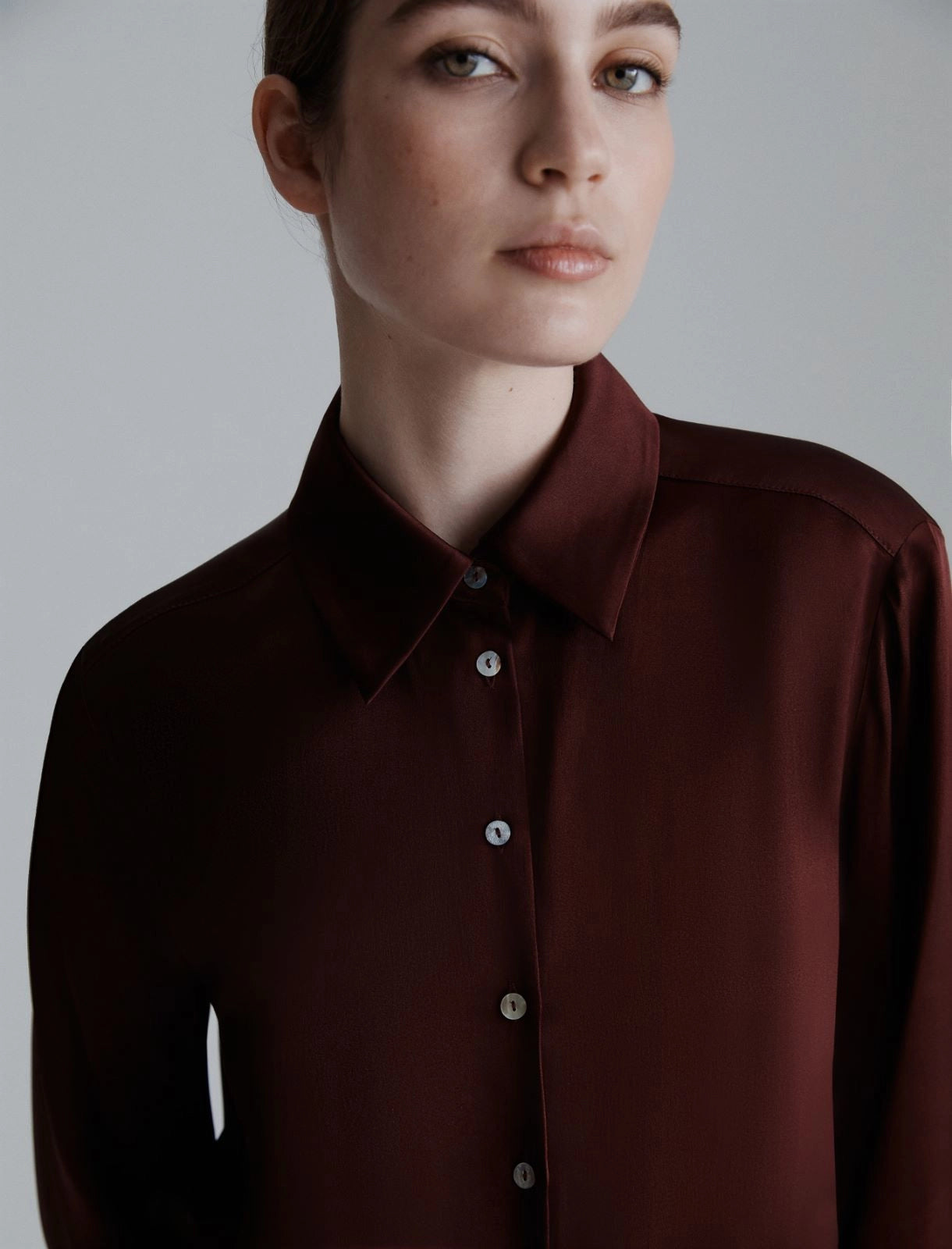 BUNNY - Silk-blend satin shirt