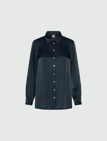 BUNNY - Silk-blend satin shirt