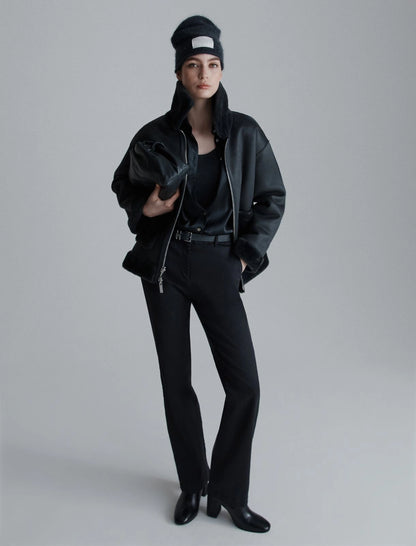 BUNNY - Silk-blend satin shirt