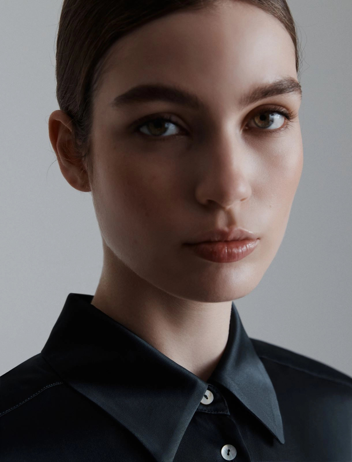 BUNNY - Silk-blend satin shirt