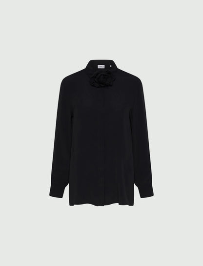 CABIRIA - Silk-blend crepe shirt