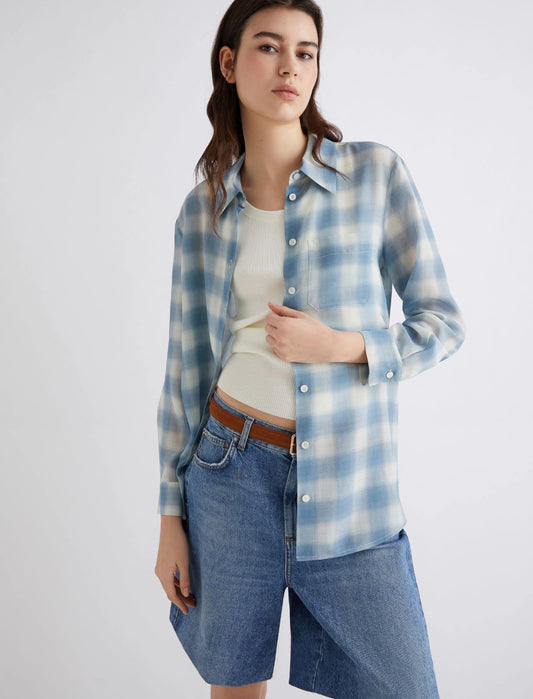 SPAGO - Pure silk crepe shirt