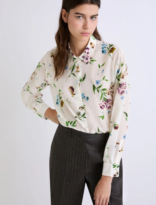 FARETRA - Printed silk shirt