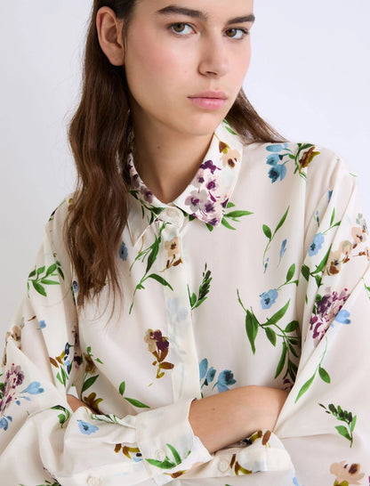 FARETRA - Printed silk shirt