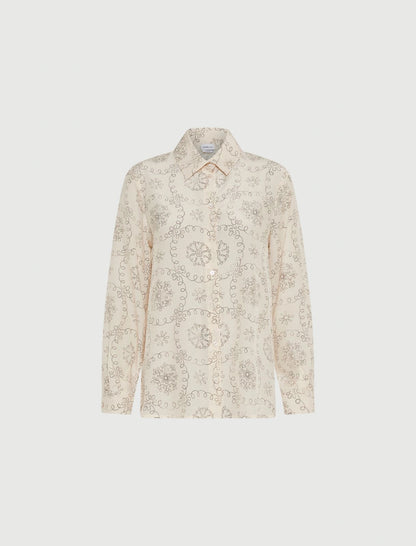 TUNDRA - Printed crepe shirt