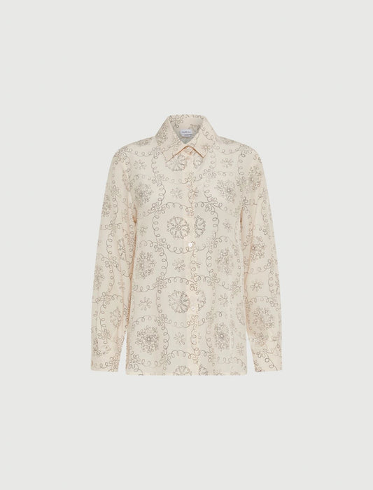 TUNDRA - Printed crepe shirt