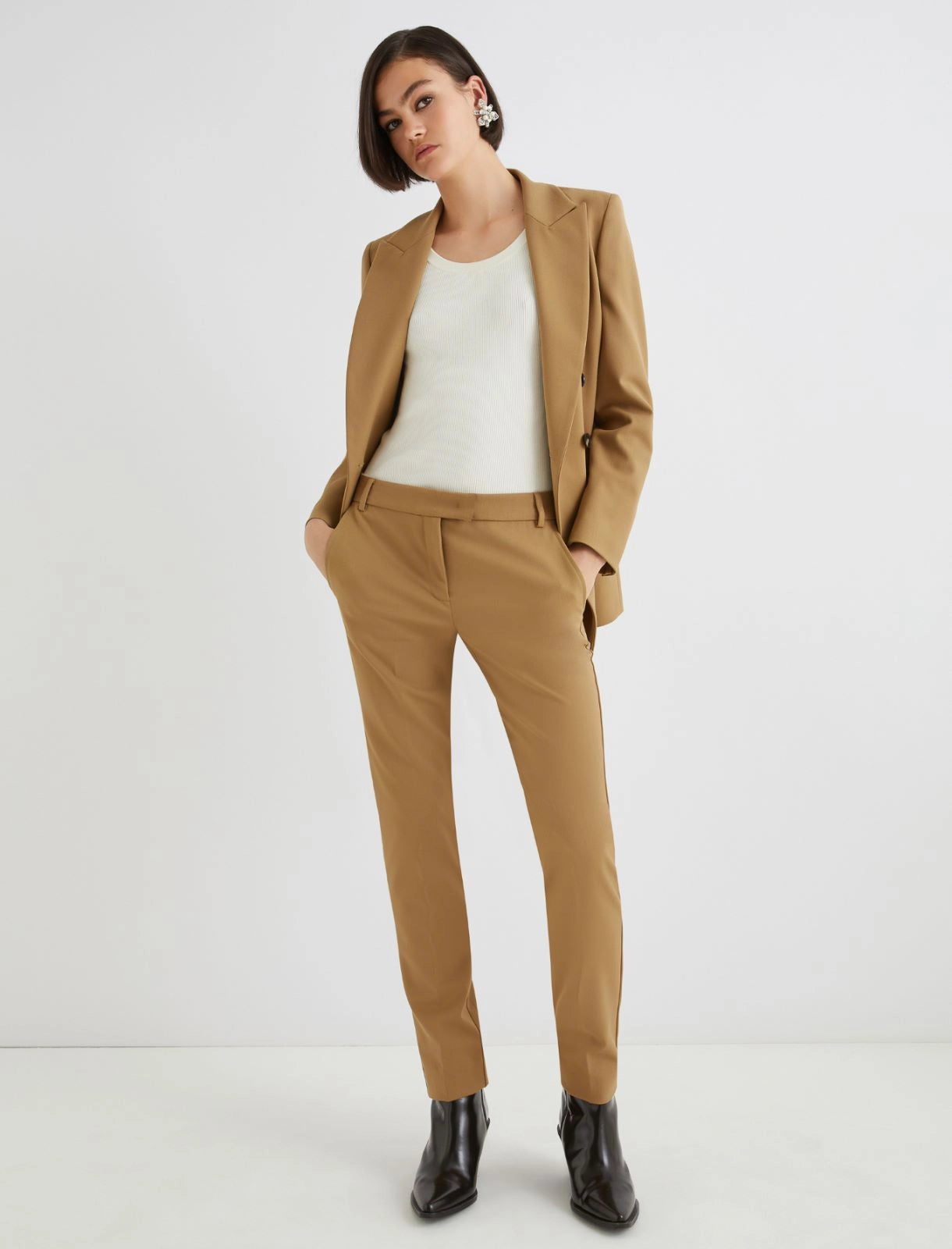 FLORIA - Stretch chino trousers