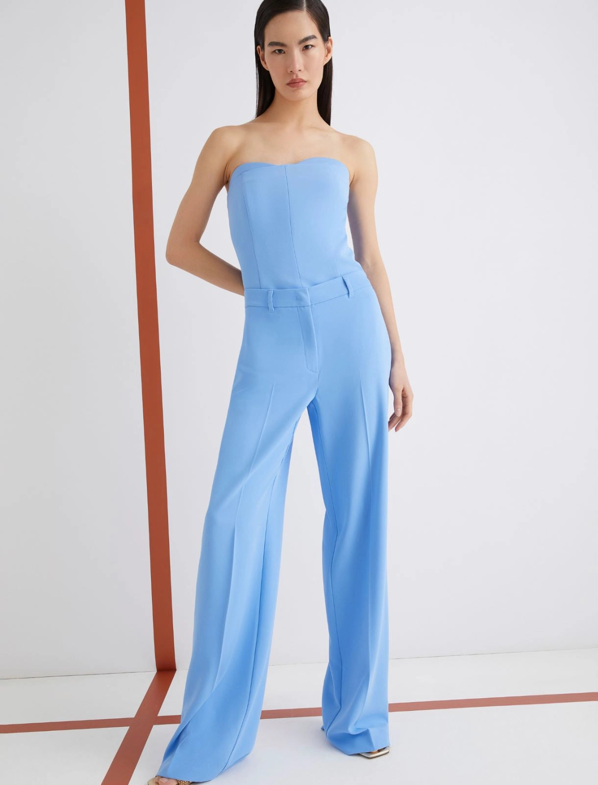 PASCIA - Envers satin trousers