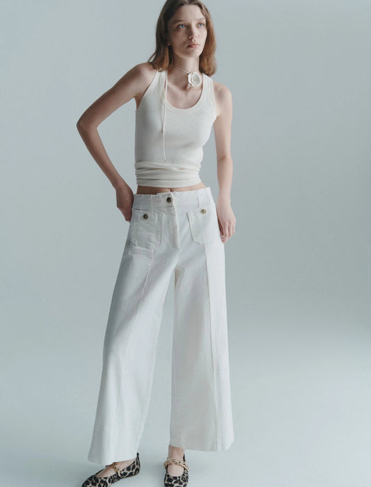 VELAIN - High-waisted trousers