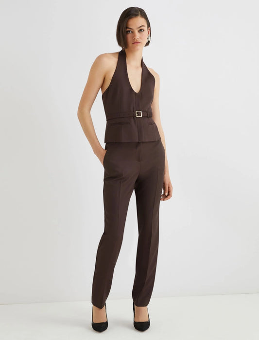 AEDO - Wool-blend chino trousers