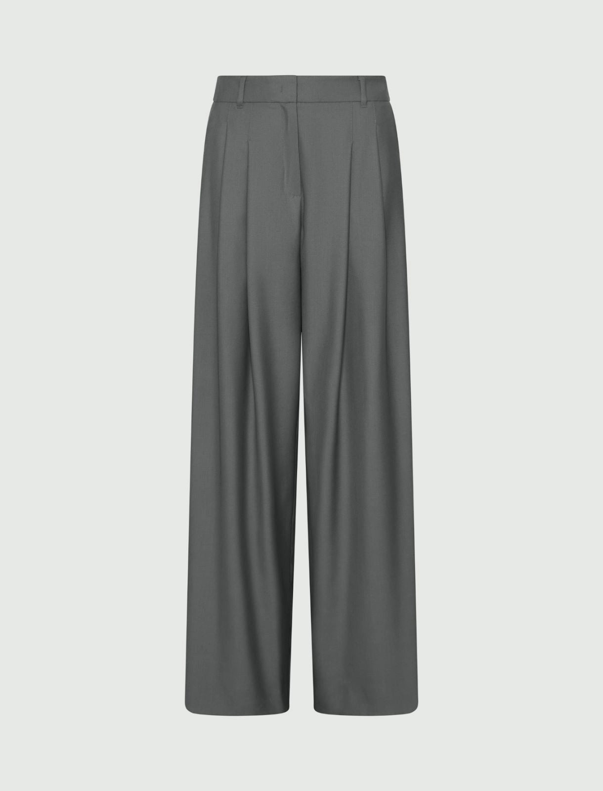 ULZIO - Wide-fit gabardine trousers