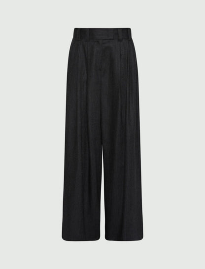 ULTRA - Wool palazzo trousers