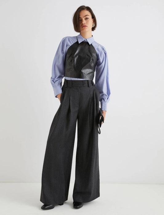 ULTRA - Wool palazzo trousers