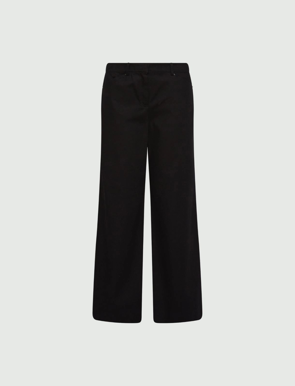 APUANIA - Twill wide-leg trousers