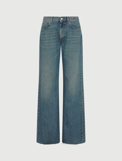 WLEG - Low-rise wide-leg jeans
