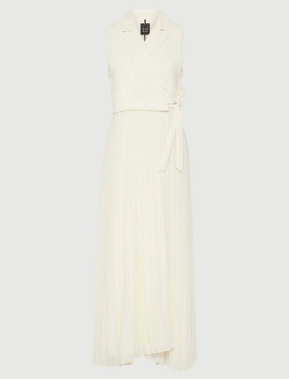 STATUA - Long bi-material dress