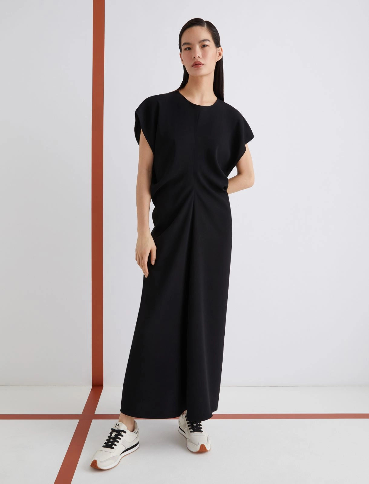 SALTO - Long crepe envers satin dress