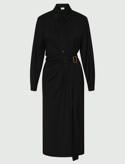 VALAIS - Shirt dress with side buckle detail