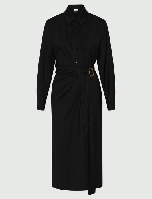 VALAIS - Shirt dress with side buckle detail
