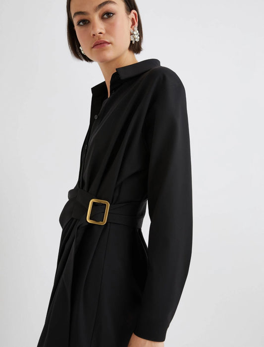 VALAIS - Shirt dress with side buckle detail