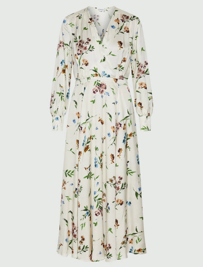 NORNES - Satin criss-cross dress