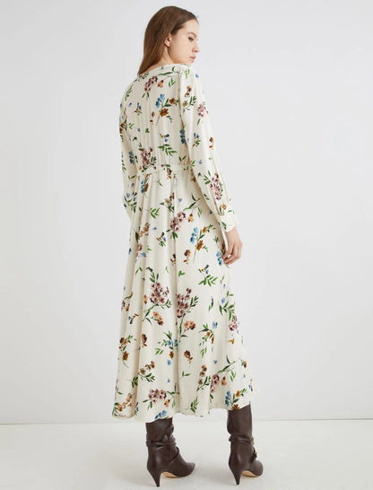 NORNES - Satin criss-cross dress