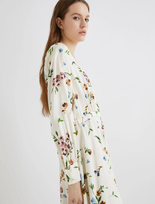 NORNES - Satin criss-cross dress