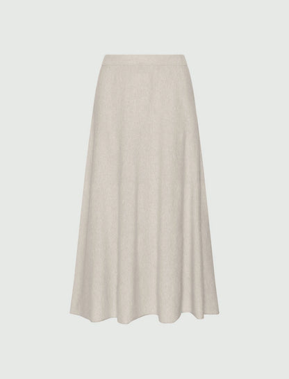 ERMES - Cashmere-blend calf-length skirt