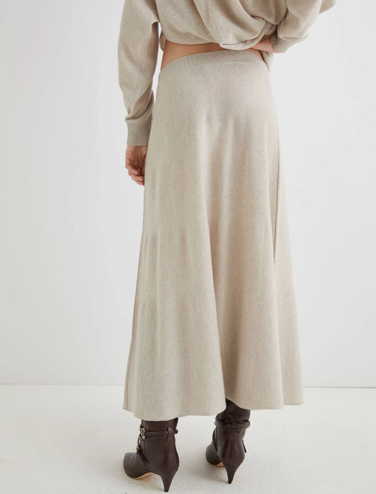 ERMES - Cashmere-blend calf-length skirt